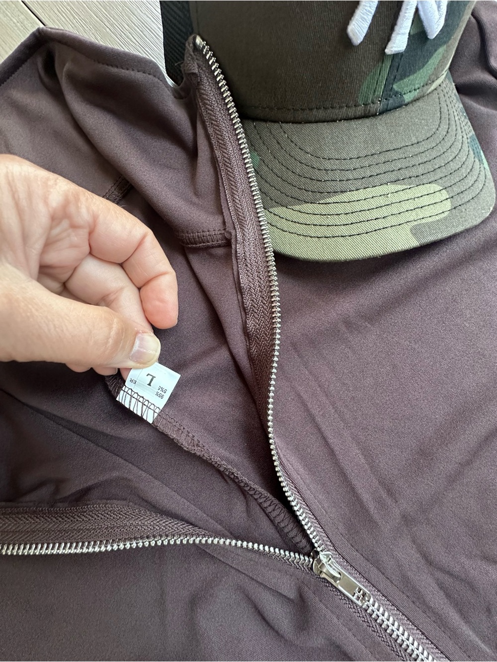 Sporty Zip-Front Jumpsuit with Striped Side Panels. NWOT. - Picture 3 of 10